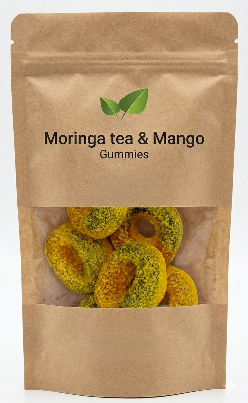 Moringa-Tee & Mango-Fruchtgummis