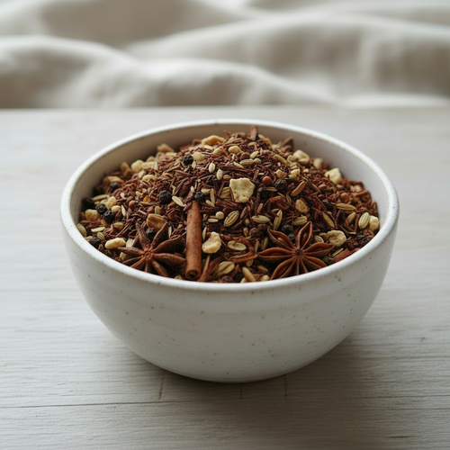 Blend Rooibos Baobab Chai Tea in a small bowl
